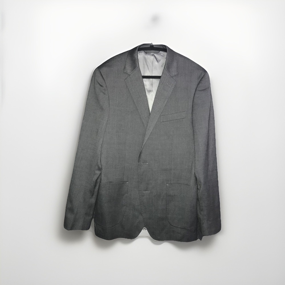 Bonobos Lanificio Comero Flexo Standard Fit Wool Cotton Sport Coat Mens 38R Gray